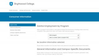 
                            1. Brightwood College: Consumer Information - Brightwood College Student Portal