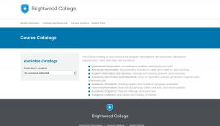 
Brightwood College: Course Catalogs
