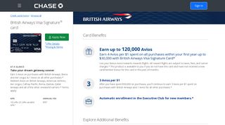 
British Airways Credit Card | Chase.com  
