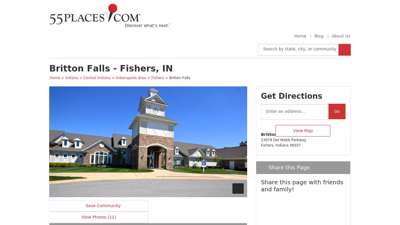 Britton Falls  Fishers, IN Retirement Communities  55places