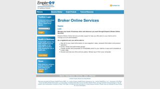 
                            4. Broker Online Services - Empire Blue Cross Blue Shield - Blue Cross Broker Portal