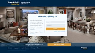 
                            2. Brookfield Residential: User account - My Brookfield Home Portal