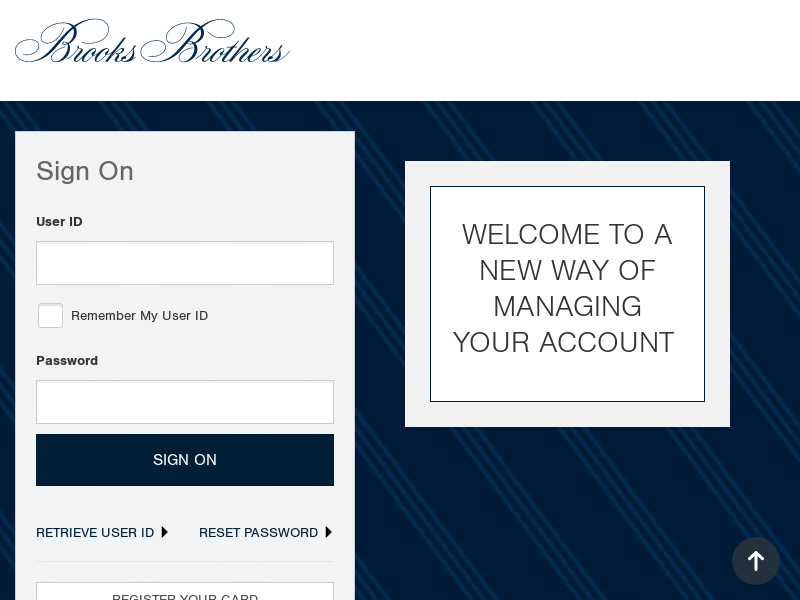 Brooks Brothers Credit Card: Log In or Apply