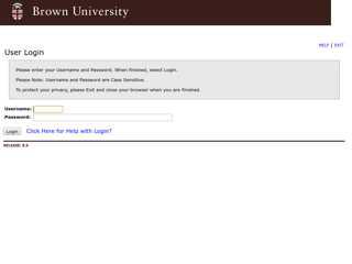 Brown University - selfservice.brown.edu