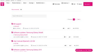 Browse - Content | T-Mobile Support - Jive Software - T Mobile Ibilling Portal