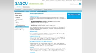 
                            8. Browser Requirements - SASCU - Www Sascu Com Portal