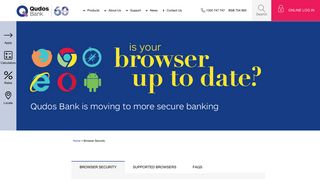 
                            5. Browser Security - Qudos Bank - Qantas Staff Credit Union Online Banking Portal