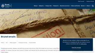 
                            5. Brunel emails | Brunel University London - Brunel Evision Portal