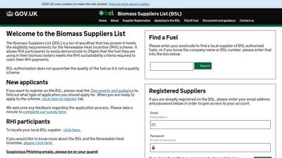 BSL Suppliers List