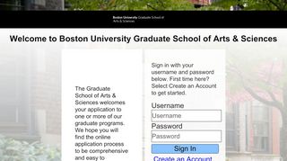 
                            9. BU-GRS | Applicant Login Page Section - Bu Student Portal Portal