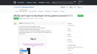
                            9. [BUG] can't login to developer riot by garena account · Issue ... - Garena Portal