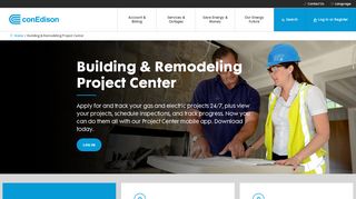 Building & Remodeling Project Center | Con Edison - My Edison Portal Login