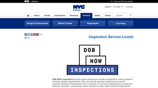 
                            2. Buildings - DOB NOW: Inspections - NYC.gov - Dob Inspection Ready Portal
