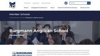 
                            5. Burgmann Anglican School – Association of Independent Schools of ... - Burgmann Anglican School Portal