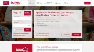 Burkes Outlet One Card Credit Card - Manage your account