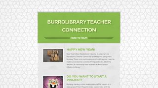 
                            7. Burrolibrary Teacher Connection - Smore - Mnps Blackboard Student Portal