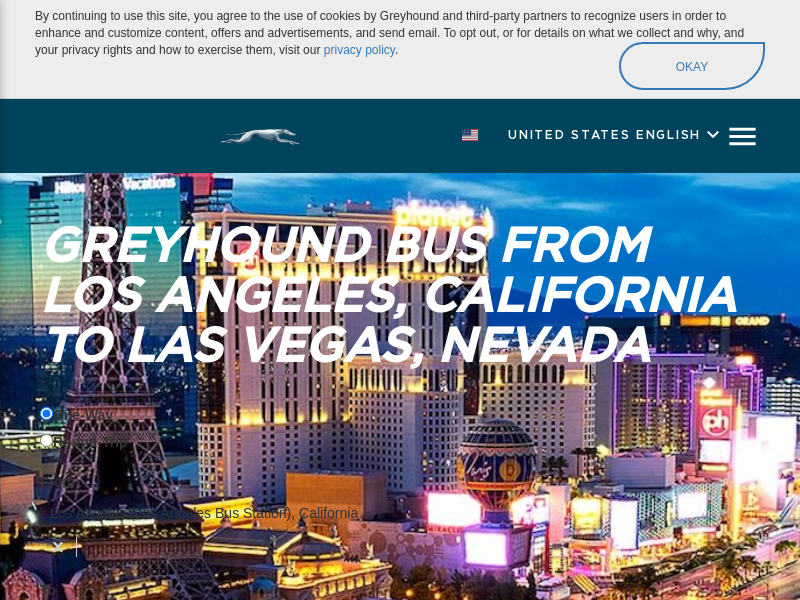 
                            4. Bus from Los Angeles to Las Vegas from $31 | Greyhound