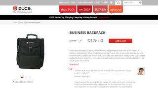 
                            1. Business Backpack - Zuca - Portal Zuca