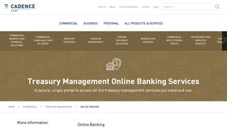 
                            6. Business Banking Online | Treasury Management | Cadence ... - Cadence Bank Allegro Portal
