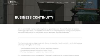 
                            4. Business Continuity - Gore Mutual Insurance - Gore Mutual Broker Portal