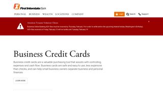 
                            2. Business Credit Cards | First Interstate Bank - First Interstate Bank Mastercard Portal