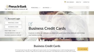 
                            2. Business Credit Cards | Nebraska - Pinnacle Bank - Pinnacle Bank Credit Card Login