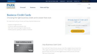 
                            7. Business Credit Cards - Park National - Park National Bank Credit Card Portal