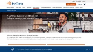
Business Credit Cards | SunTrust Small Business Banking  
