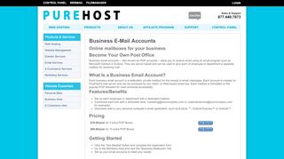 
                            8. Business E-Mail Accounts - PureHost - Purehost Webmail Portal