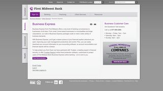 
                            3. Business Express - First Midwest Bank - First Midwest Bank Business Portal