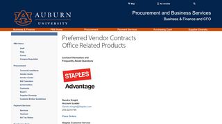 
                            7. Business & Finance Office Contracts - Auburn University - Staples Com Au Portal