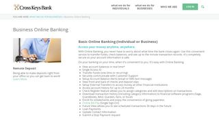 
                            8. Business Online Banking › Cross Keys Bank - Cross Keys Bank Portal