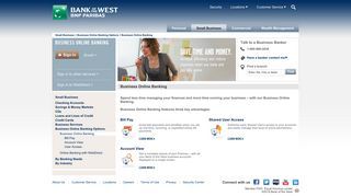 
                            8. Business Online Banking | Small Banking - Bank of the West - Bankwest Portal Business