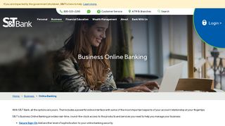 Business Online Banking | S&T Bank - S And T Bank Online Portal