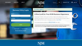 
                            5. Business Policy Login | NJM - Njm Auto Insurance Portal