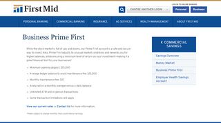 
                            9. Business Prime First - First Mid Bank & Trust - Prime Trust Online Banking Portal