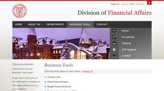 
                            5. Business Tools | Cornell University Division of Financial Affairs - Webfin Login