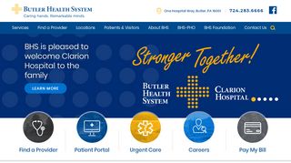 Butler Health System | Healthcare in Butler, PA - Butler Health System Patient Portal