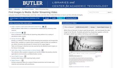 Butler Streaming Video - Find Images & Media - LibGuides ...