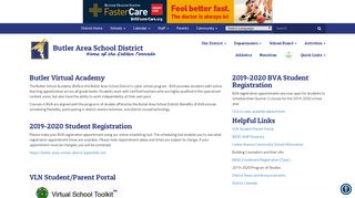 
                            8. Butler Virtual Academy - Butler Area School District - Vln Student Login