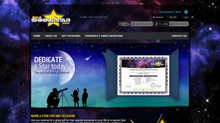 Buy A Shining Star - Official Name A Star Registry