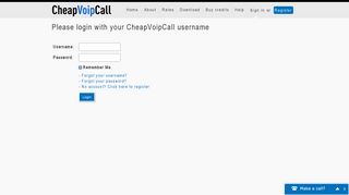 
                            1. Buy credits for calls with the cheapest voip provider around - Cheapvoipcall Portal