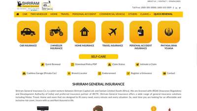 
                            8. Buy General Insurance Policy Online - Shriram General ...