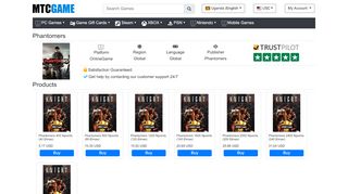 
Buy Phantomers Npoints - Online Code Delivery - MtcGame  
