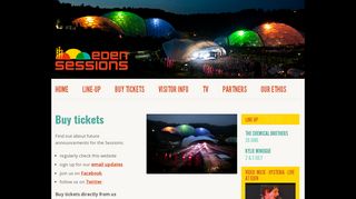 
                            3. Buy tickets | Eden Sessions concerts, Eden Project, Cornwall - Eden Sessions Portal