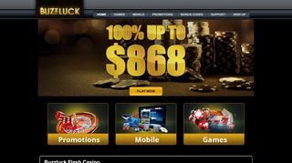 
                            8. Buzzluck Flash Casino - Buzzluck Casino Sign Up