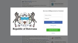 
                            5. BWgovernment - TENDER NOTICES The public is hereby ... - Www Ipms Ppadb Co Login