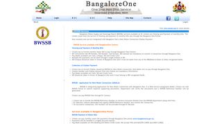 
                            7. BWSSB Services - Bangalore One - Bwssb Customer Portal
