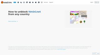 Bypass ttmini.net block - Hola VPN