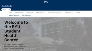 
                            8. BYU Student Health Center - Byu Student Portal